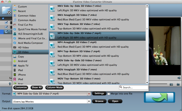 3D SBS Video Format