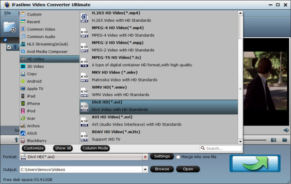 format supported by DVD Player