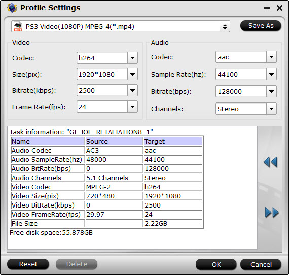 PS3 Video Settings