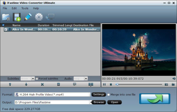 Import  video  files