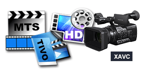 Convert HD videos and Sony XAVC video